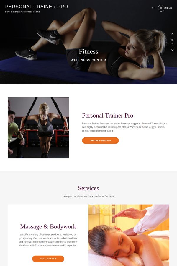 Personal Trainer Website Template