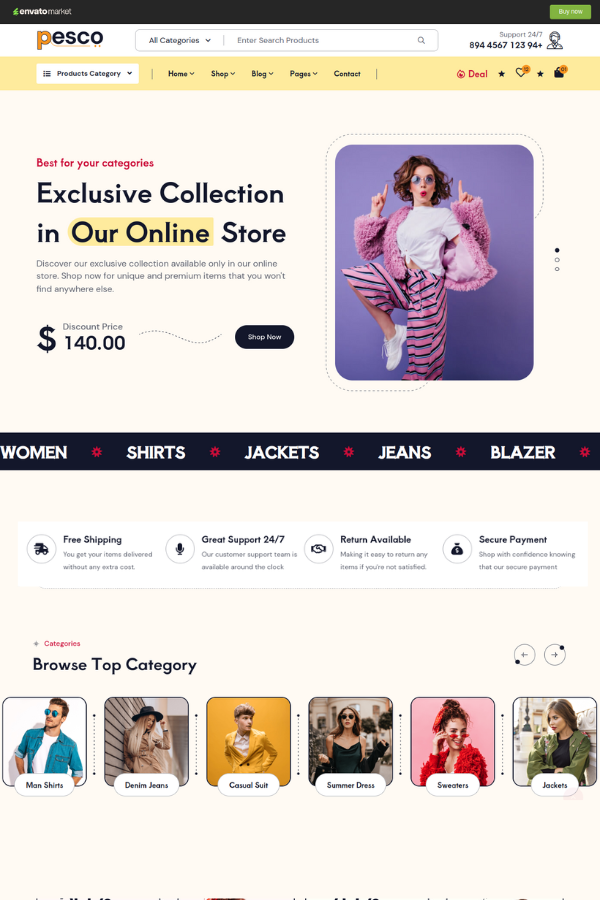 Pesco - eCommerce Template