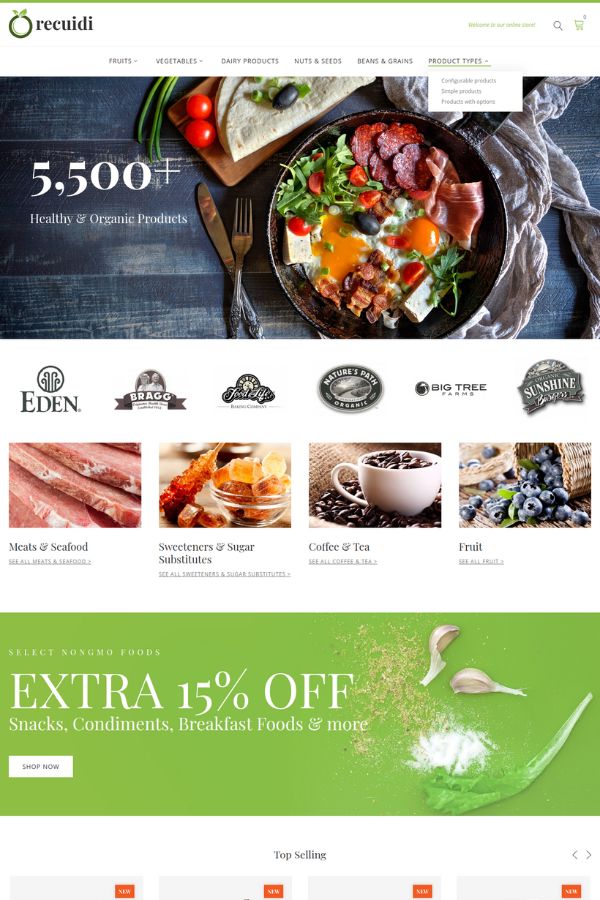 Recuidi - Healthy Food Store Theme