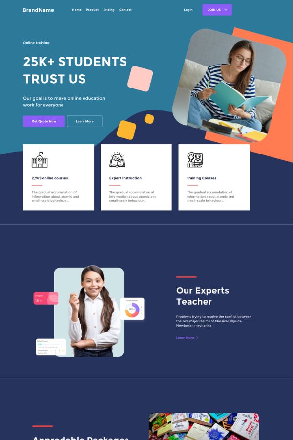 School Functional Website Templates