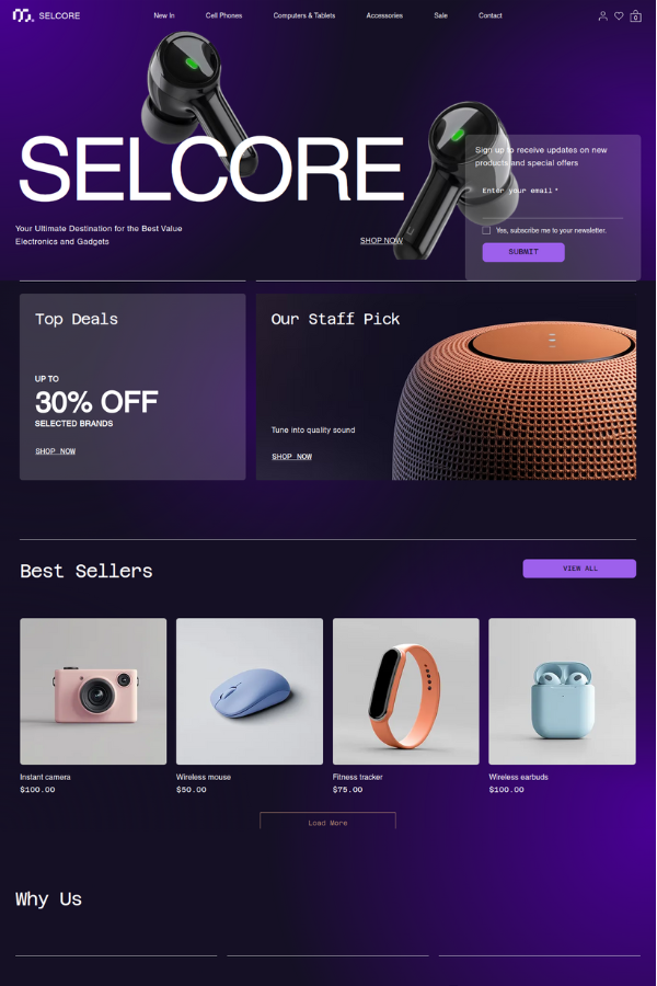 Selcore Online Ecommerce Store Template