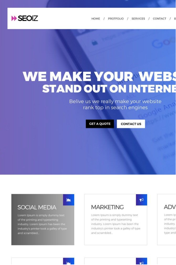 SEO Website Template