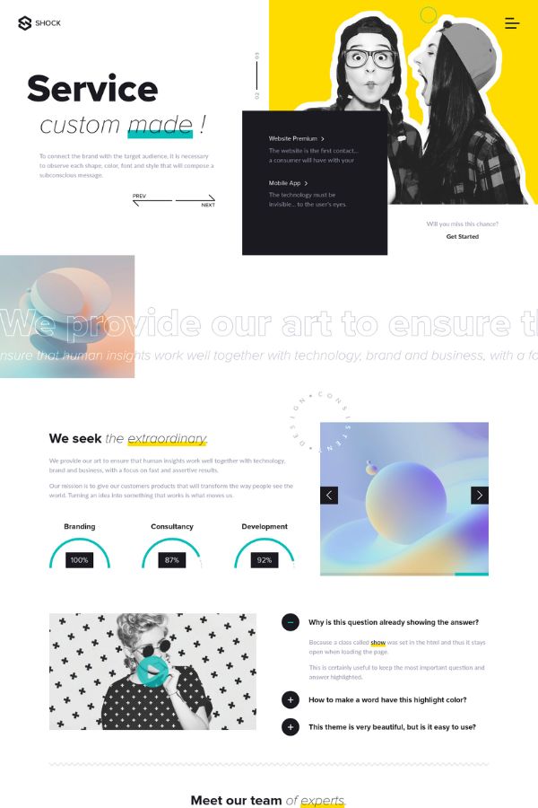 Shock Website Template