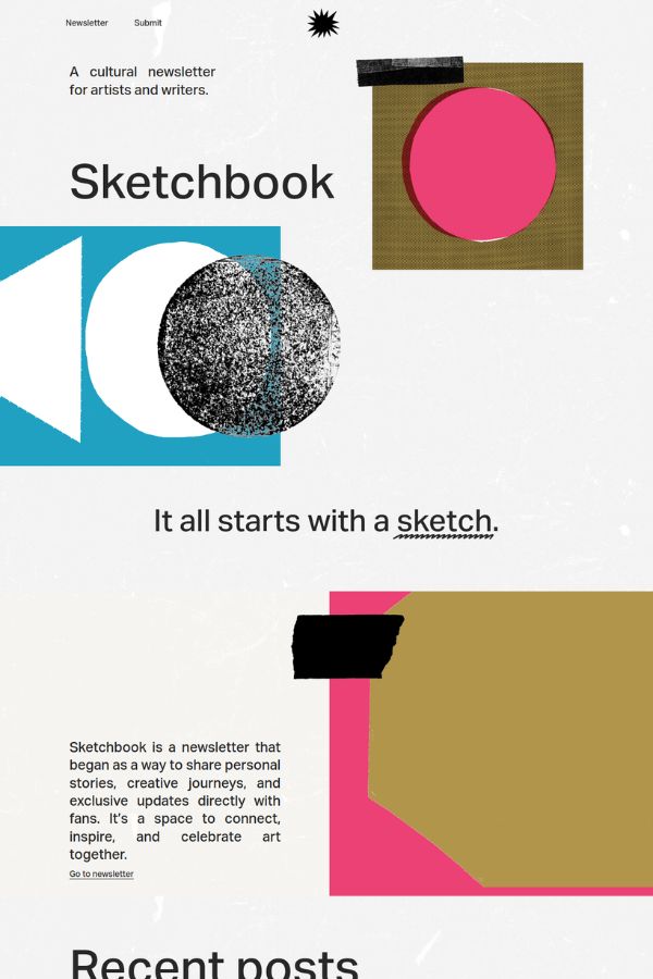 Sketchbook Website Template