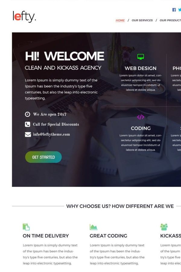 Web Design Portfolio Website Template