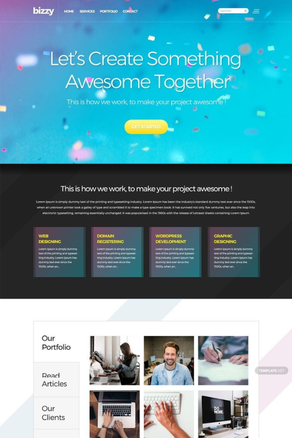 Web Development HTML Website Template