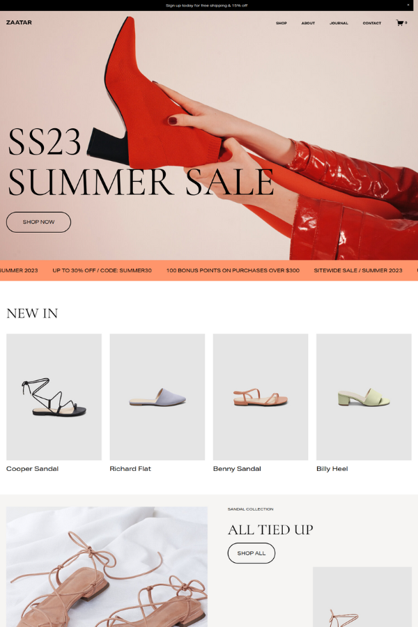 Zaatar E-Commerce Website Template