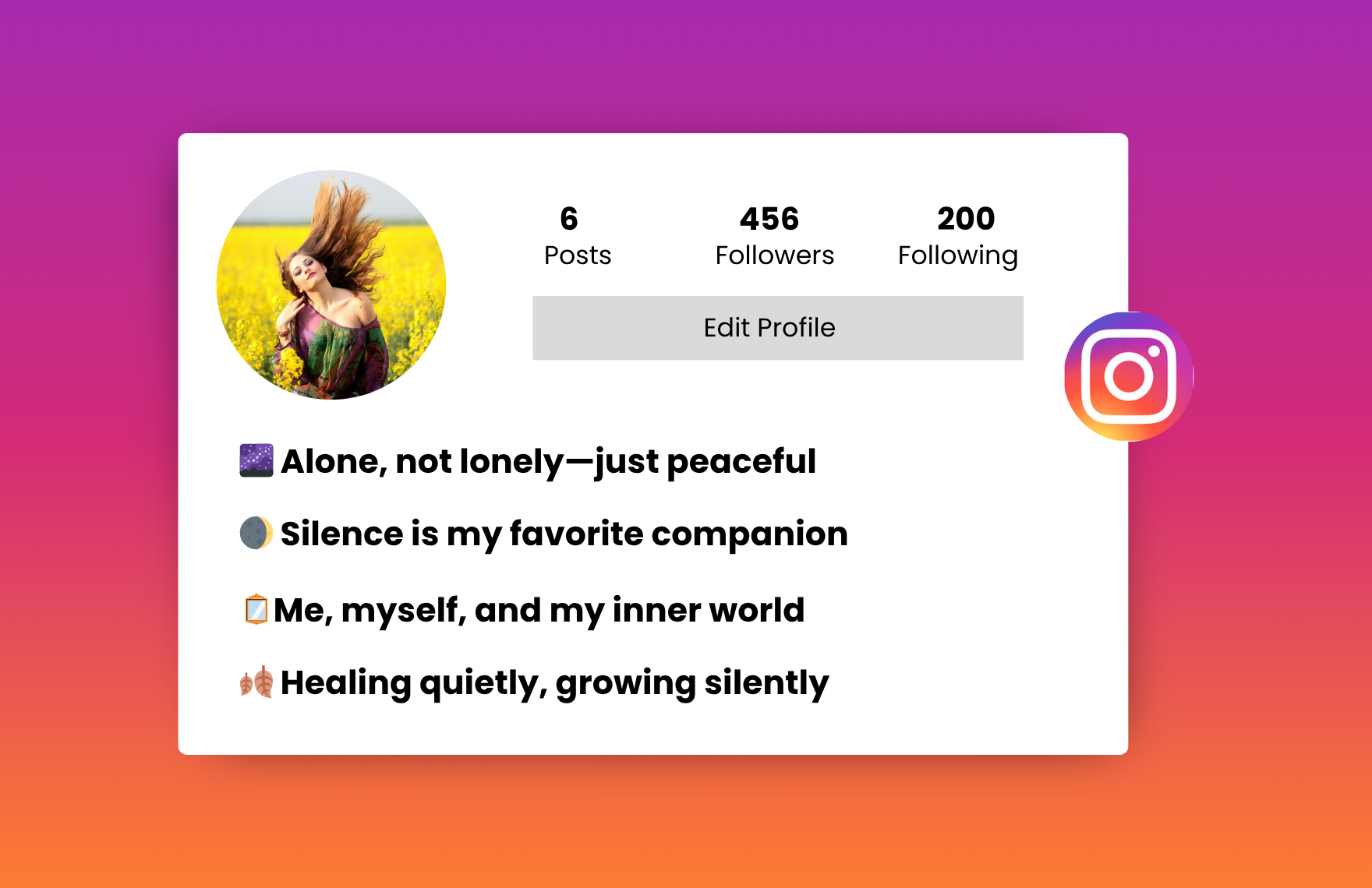 alone instagram bio for girls