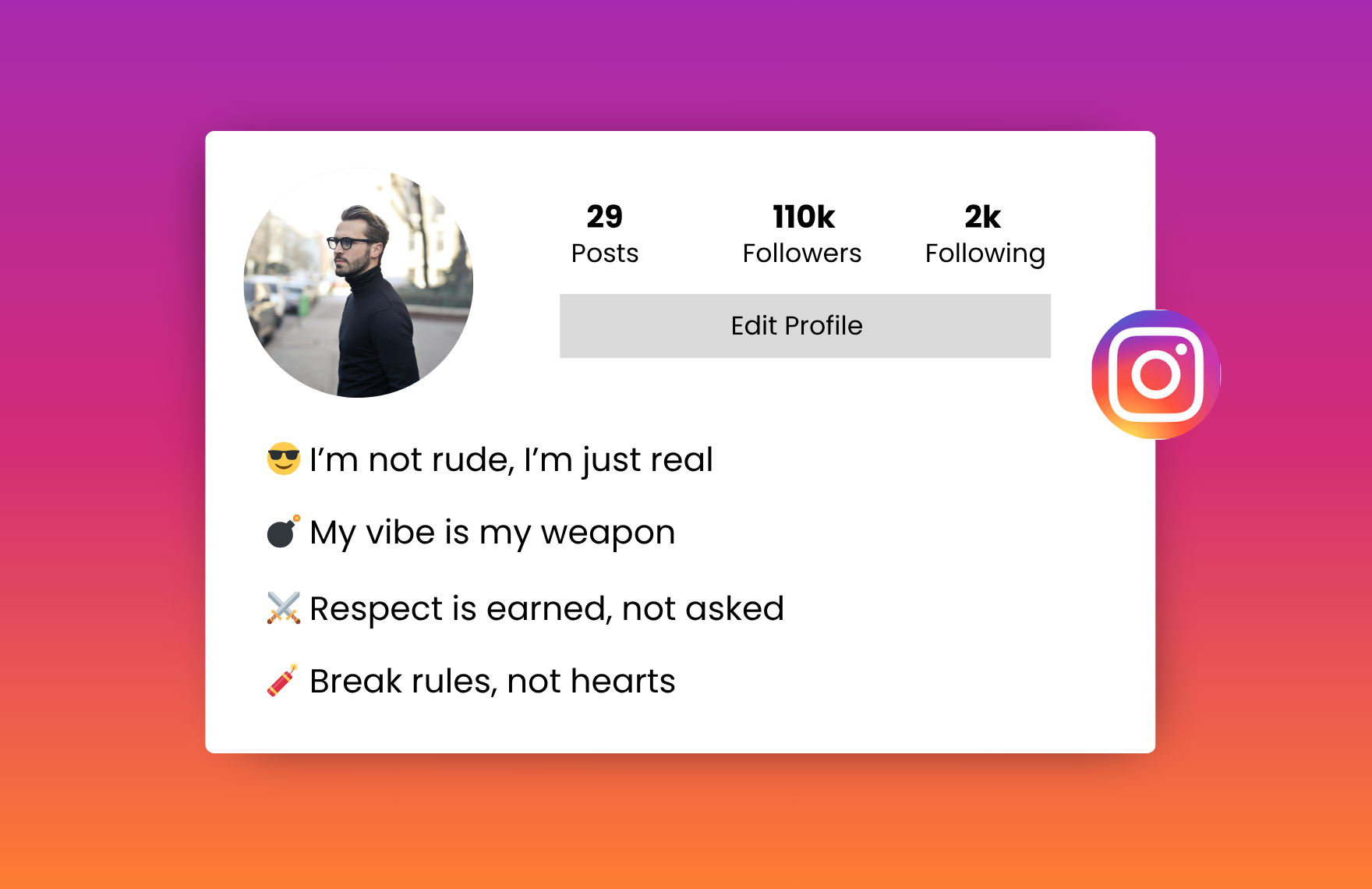 attitude instagram bio for boys