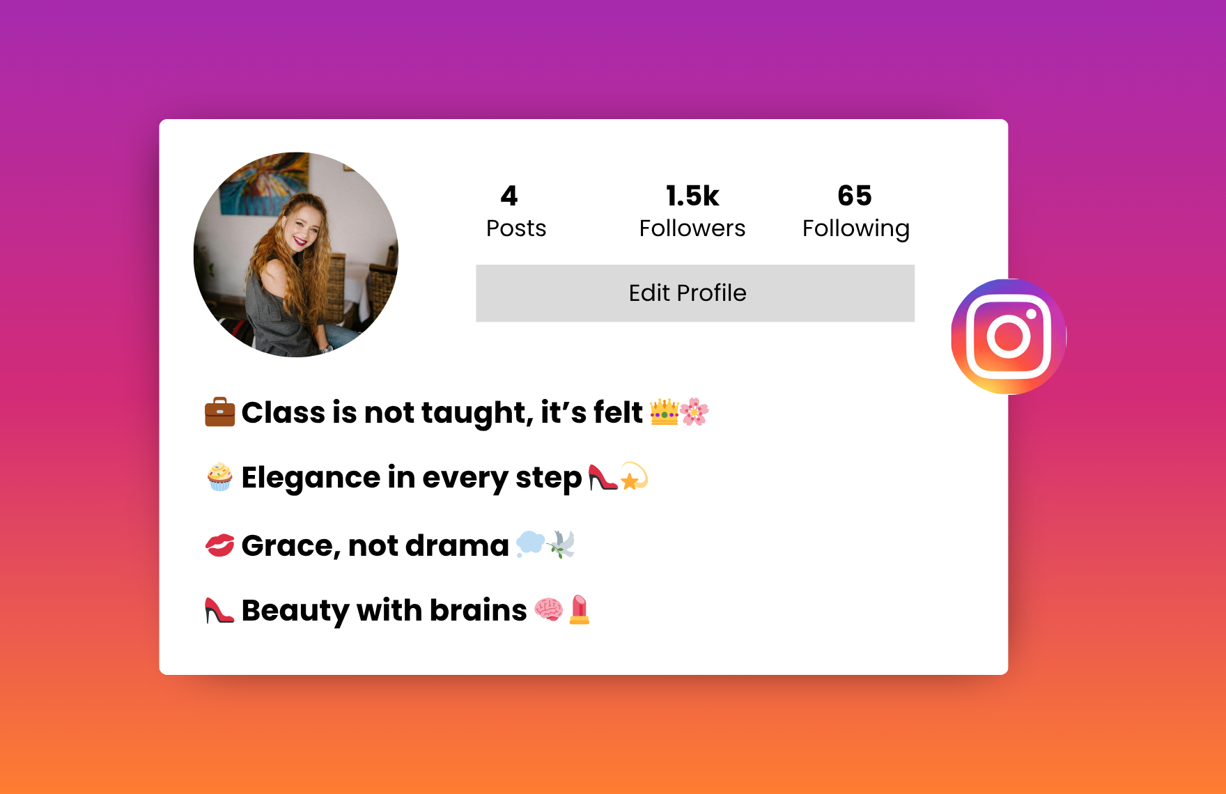 classy instagram bio for girls