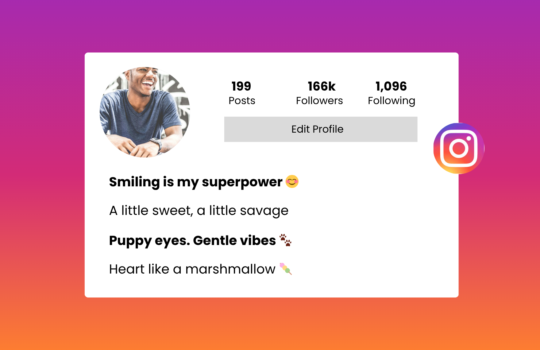 cute instagram bio for boys