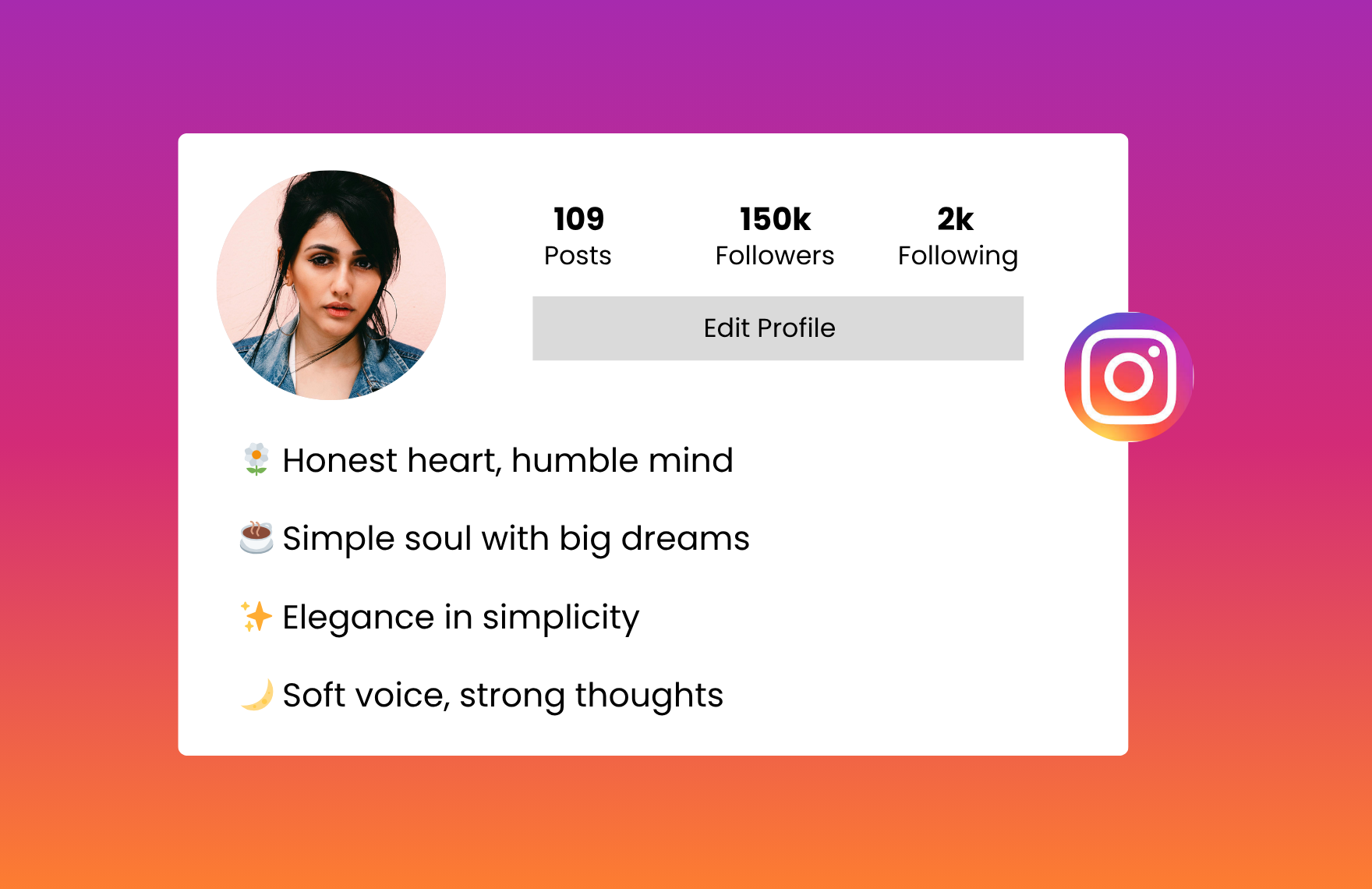 decent instagram bio for girls
