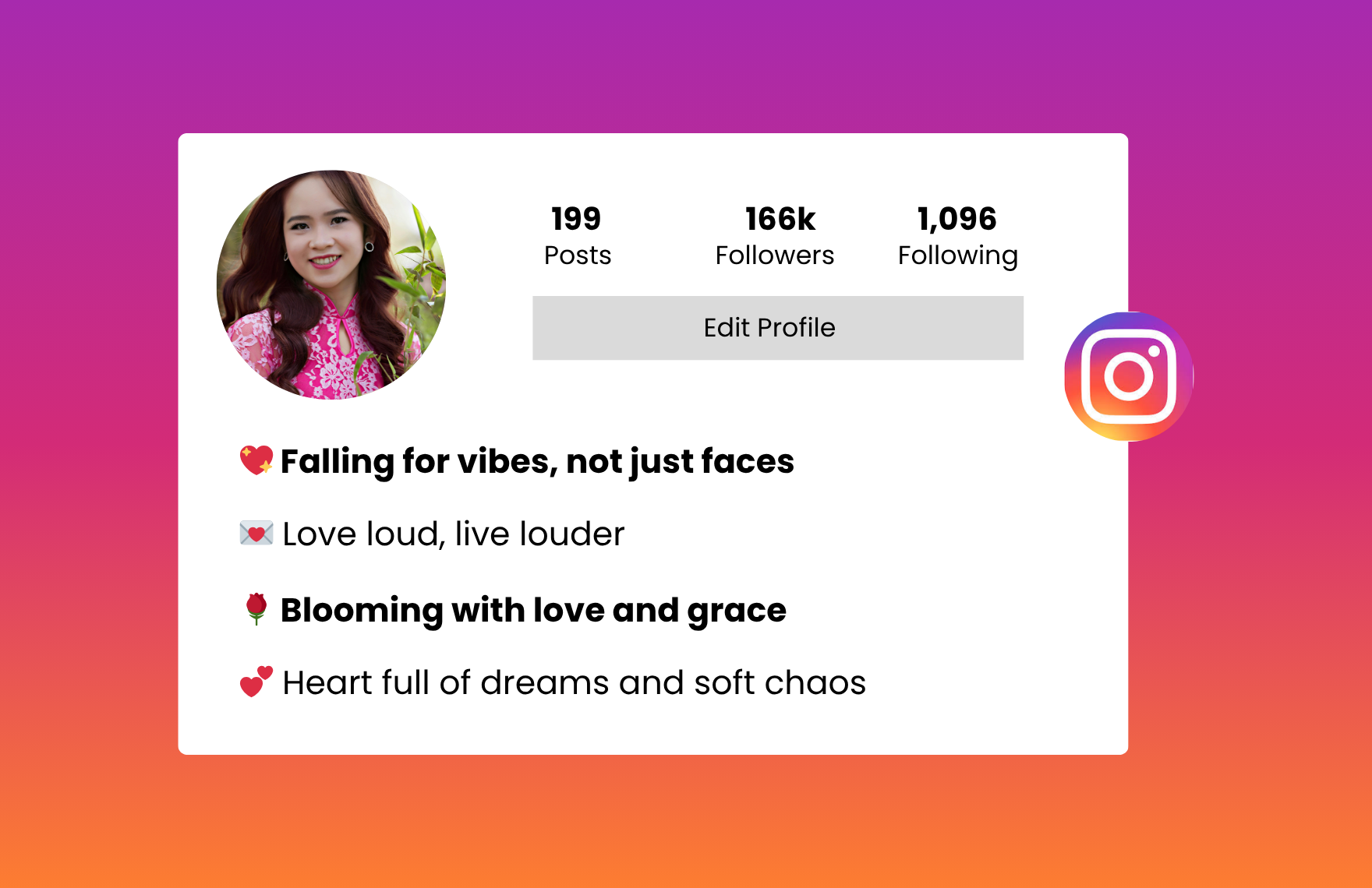 instagram bio for girls love