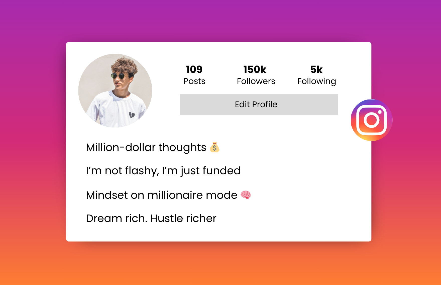 rich boy instagram bio