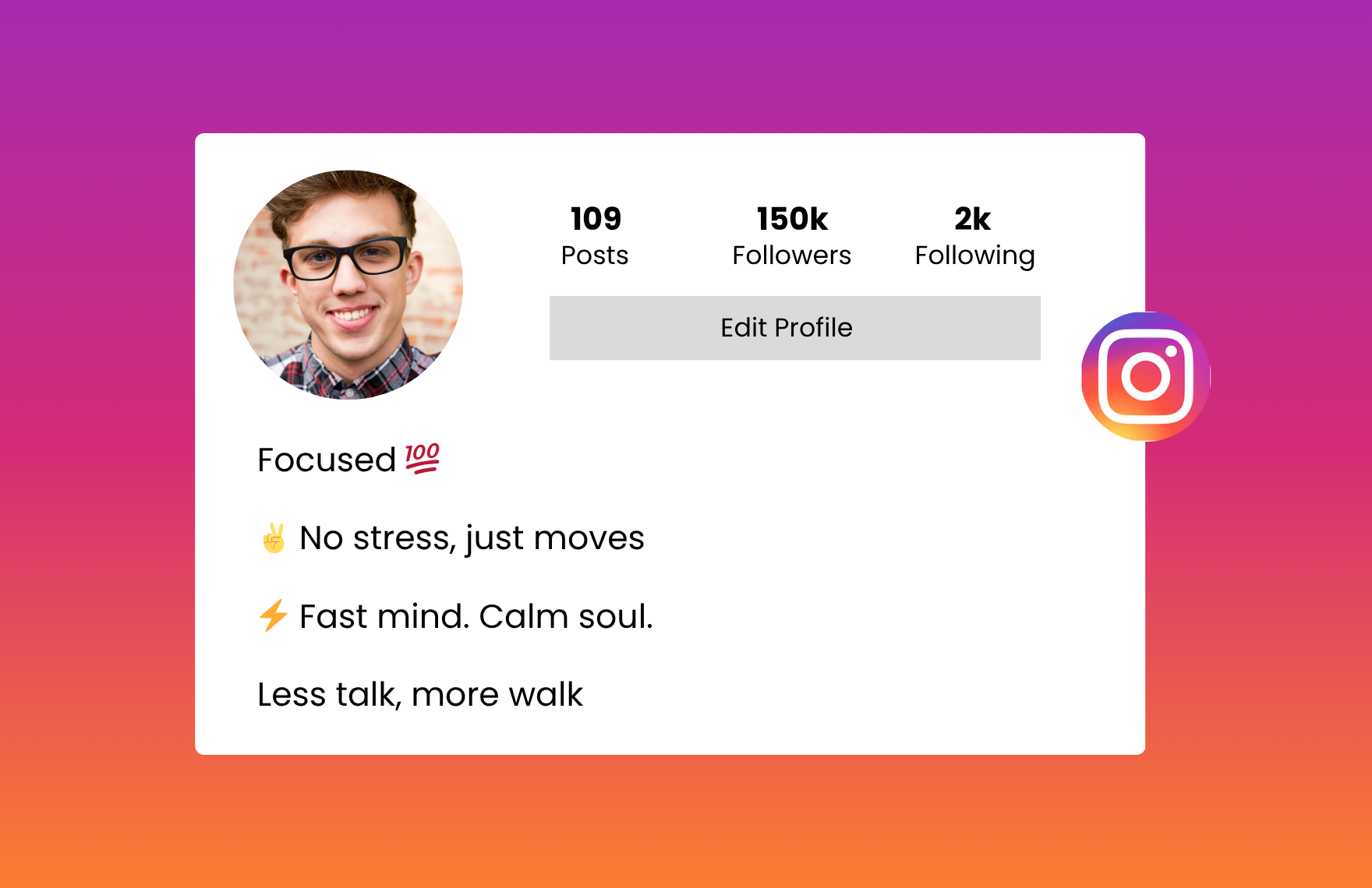 short instagram bio for boys