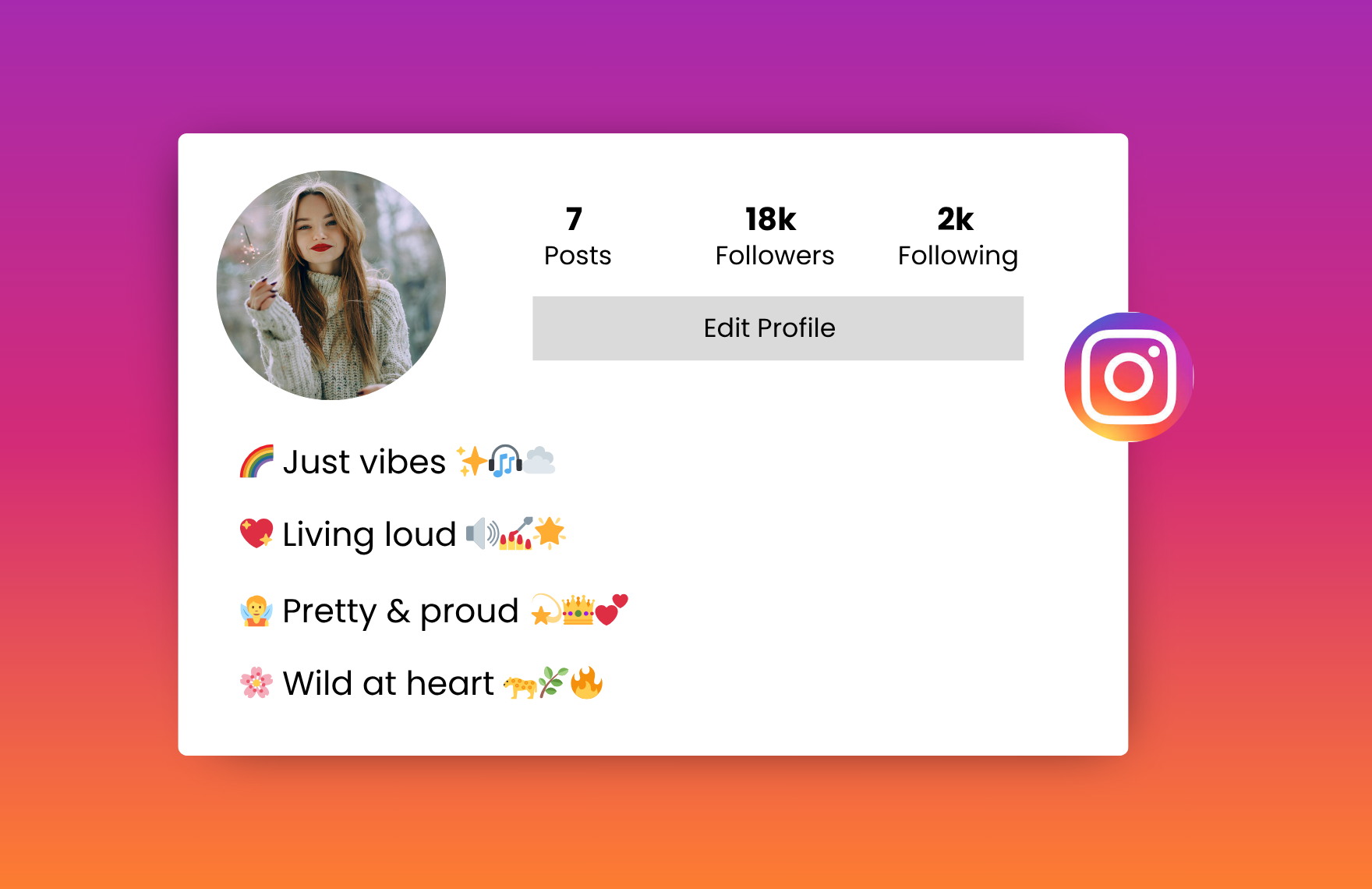 short instagram bio for girls