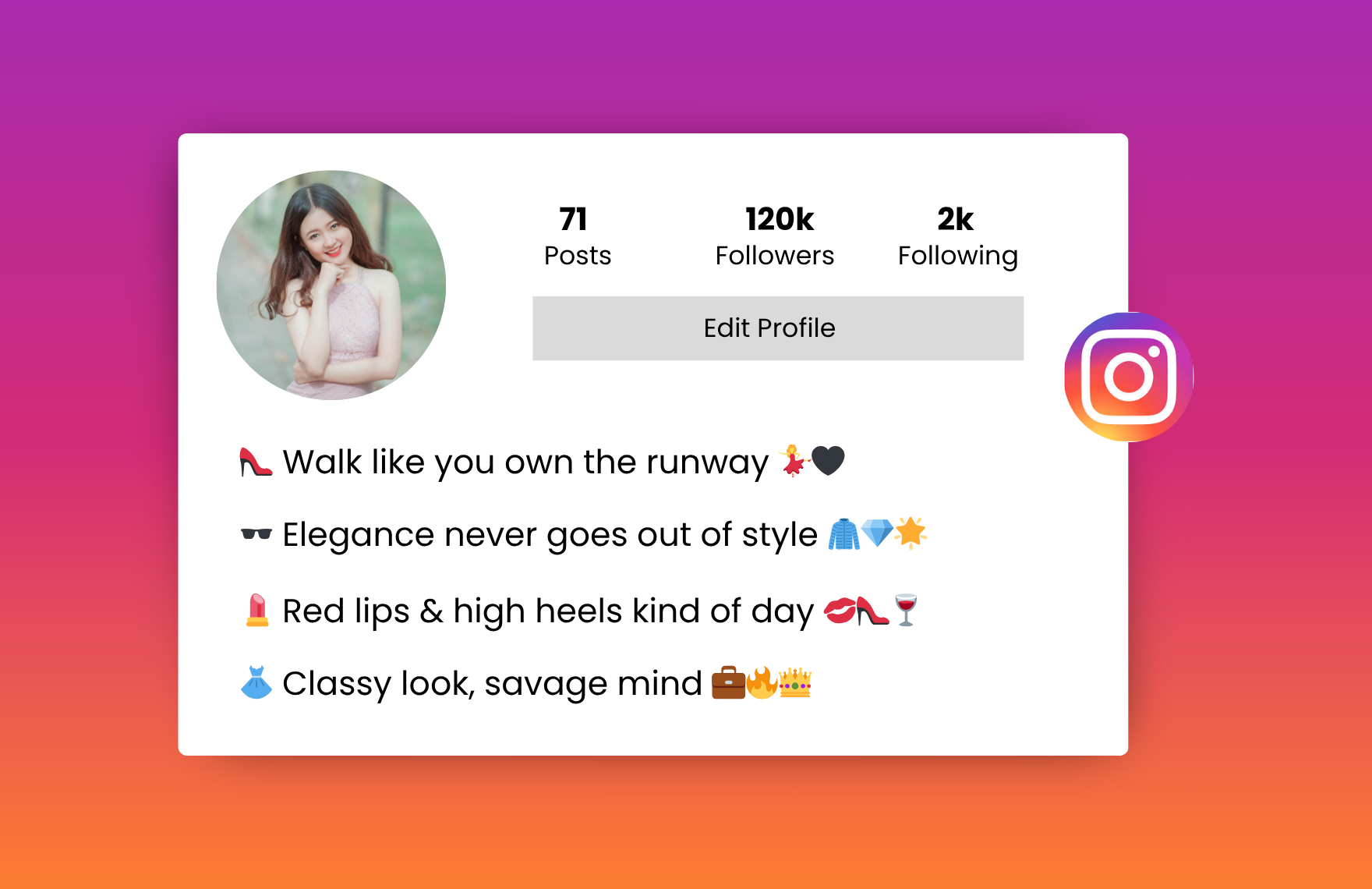stylish instagram bio for girls