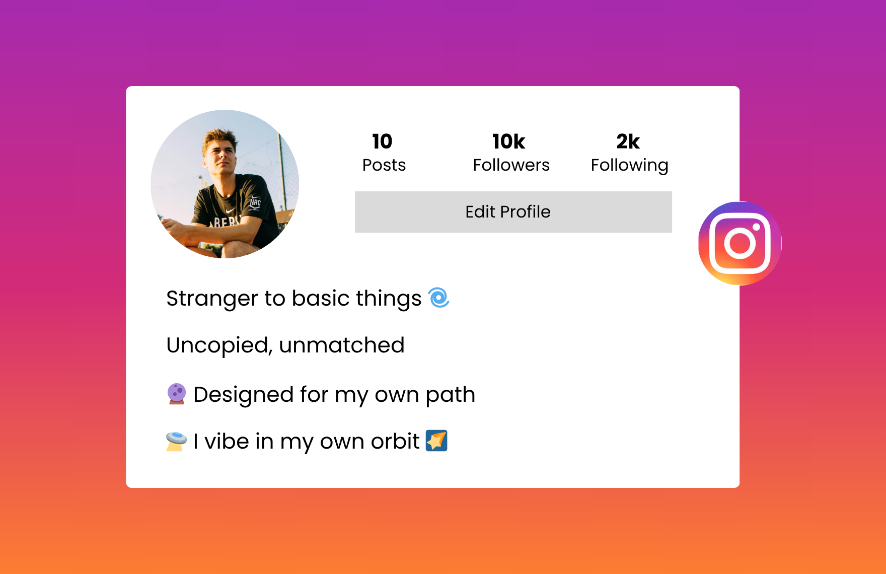 unique instagram bio for boys