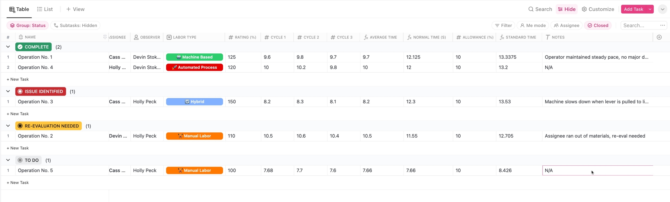 time study table template scaled