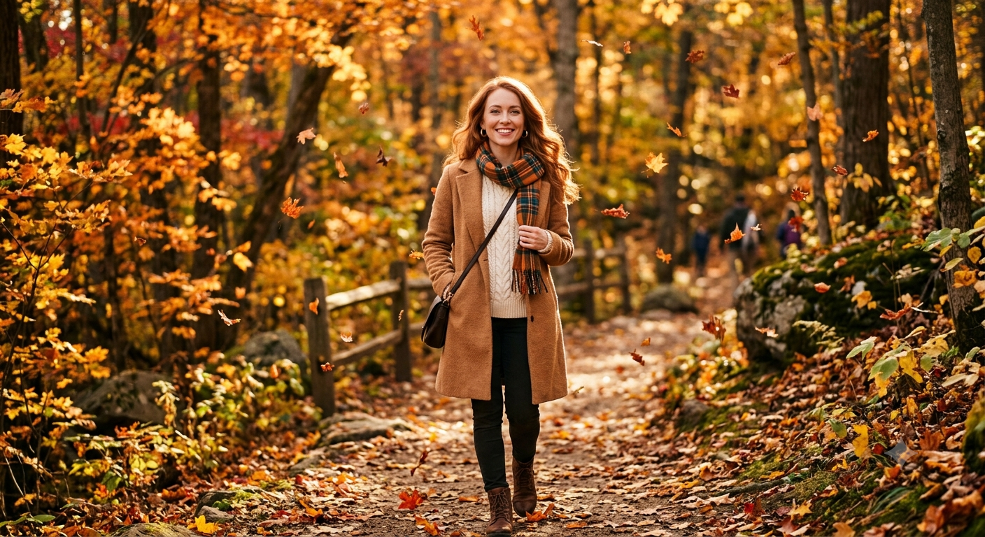autumn forest portrait