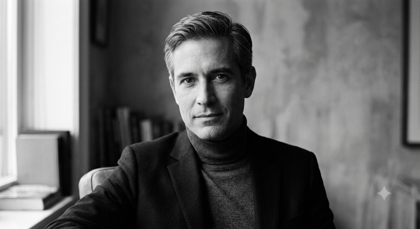classic black and white portrait example
