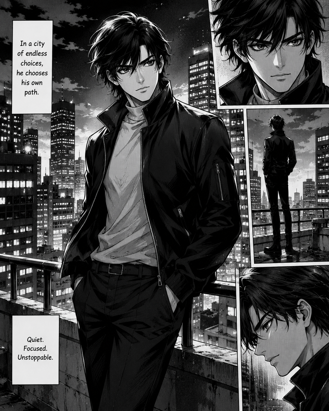 manga character portrait