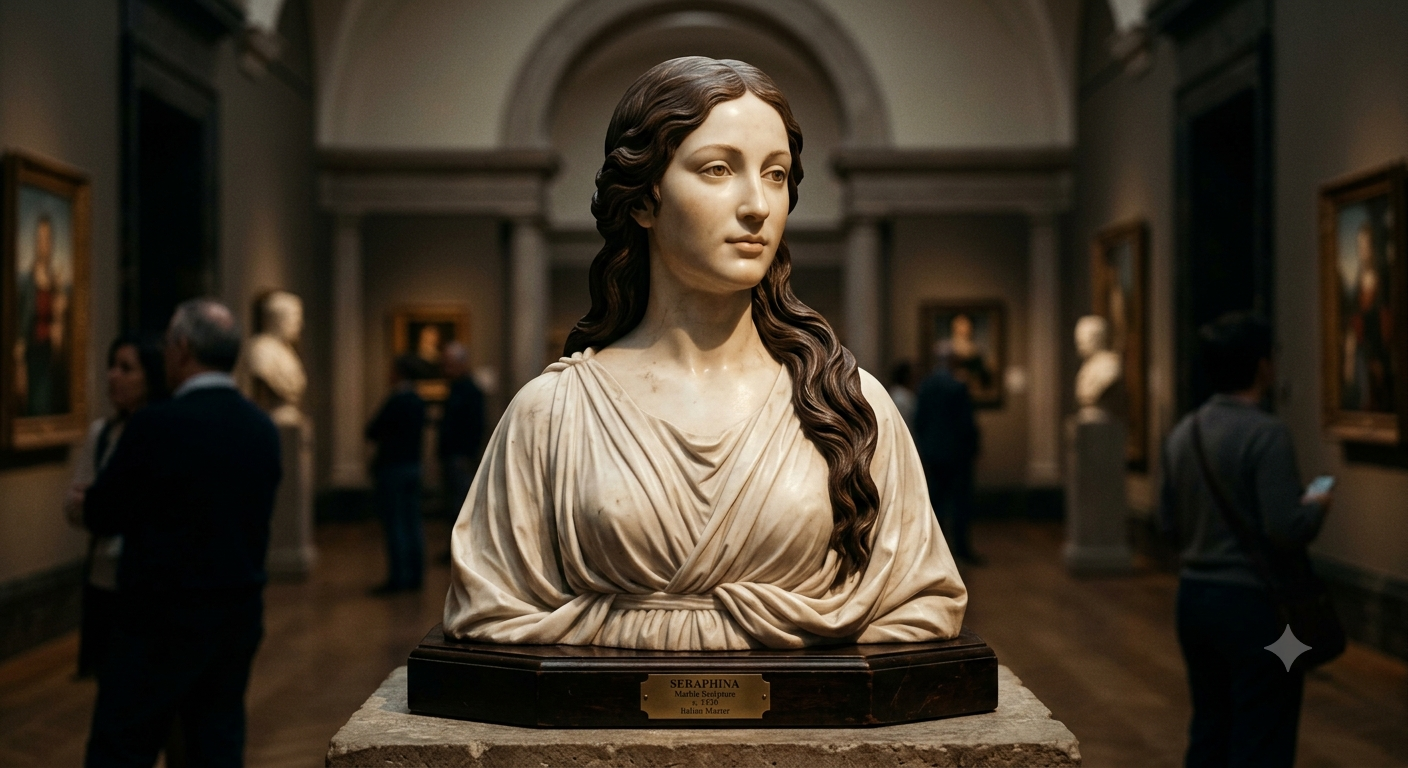white marble sculpture